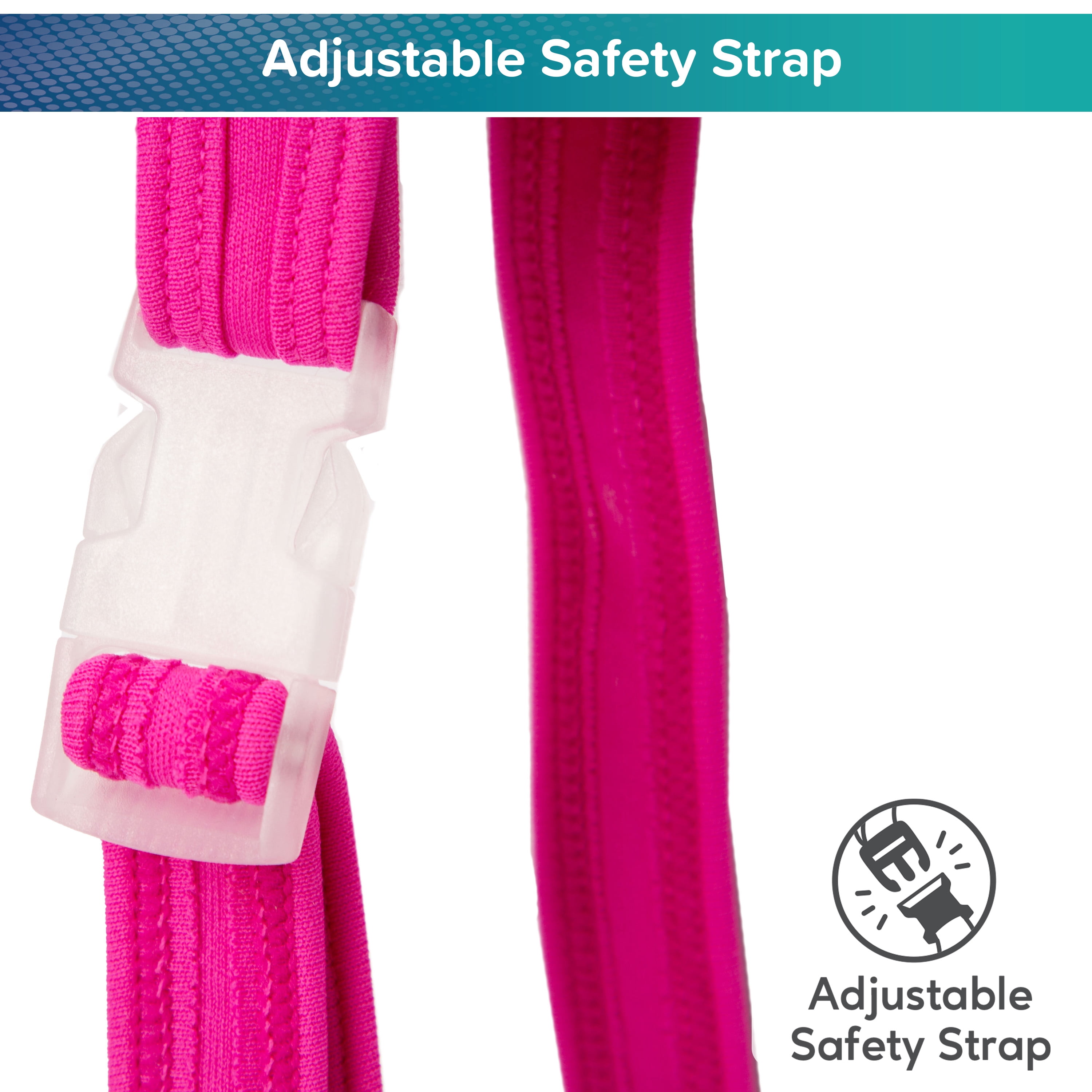 Aqua SwimSchool Swim Training Vest, Ages 4-6 Years, 37-50 lb, Pink