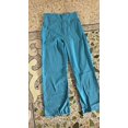 thumbnail image 6 of JUUNthy Womens Capri Pants, Cotton Linen Straight Leg High Waisted Loose Fit Casual Pants with Pockets Blue S, 6 of 8