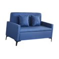 thumbnail image 2 of Sofá cama,Sofá Loveseat con reposabrazos y almohada,Sofá moderno multifunción para invitados Sofá lounge,Muebles multiusos Apartamento Oficina en casa,Sofá de salón interior Azul oscuro, 2 of 8
