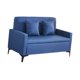 thumbnail image 2 of Sofá cama,Sofá Loveseat con reposabrazos y almohada,Sofá moderno multifunción para invitados Sofá lounge,Muebles multiusos Apartamento Oficina en casa,Sofá de salón interior Azul oscuro, 2 of 8