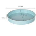 thumbnail image 4 of Benzara Beautiful Mimosa Round Tray, Powder Blue, 4 of 5