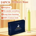 thumbnail image 2 of 24 Pack Yellow Spell Chime Candles \u2013 Premium Mini Unscented Taper Candles for Rituals, Prayer, Birthdays, Meditation, Altar, Spells, Chime Candles - 4 Inch Tall - Ideal for Witches, 2 of 7