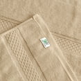 thumbnail image 3 of Gogreen White Bath Towel Sets of 6 Pieces, 2 Bath Towels 2 Hand Towels 2 Washcloths, 100% Cotton Highly Absorbent Towels for Bathroom, Gym, Hotel (Beige), 3 of 8