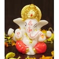 thumbnail image 6 of IBA Indianbeautifulart&nbsp;Lord Ganesha&nbsp;Murti Religious Hindu God Figurine&nbsp;Elephant&nbsp;God&nbsp;For Car Dashboard Auspicious Hindu God Idol For Home/ Office/ Temple-WY, 6 of 8