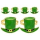 thumbnail image 2 of 6 servilleteros irlandeses verdes con diseño de sombrero de San Patricio, con hebillas de metal para decoración de mesas, fiestas y restaurantes, 2 of 8