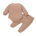 thumbnail image 2 of MesaSe Baby Girls Solid Color Romper and Elastic Waist Pants Clothes Set, 2 of 7