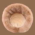 thumbnail image 4 of Yuanlong Womens Bucket Hat Minimal Plush Lined Warm Winter Hat Windproof Soft Cozy Casual Daily Elegant Outdoor Headwear, 4 of 4