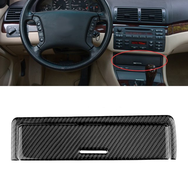 Decoración interior del coche, 2 piezas de fibra de carbono, decoración de fibra de carbono para el coche, moldura de caja de cambios, calidad inigualable