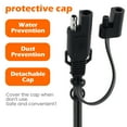 thumbnail image 5 of Toorise SAE to Ring Terminal Harness Accessory Cable Motorcycle Battery Charger Cord Sae to O Ring Terminal Quick Disconnect Assembly Extension Cable 2ft for Motorcycles Cars Motorbike, 5 of 10