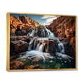 thumbnail image 2 of Designart "Australia Waterfall Euphony II" Landscapes Floater Framed Wall Decor, 2 of 7
