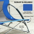 thumbnail image 3 of GVN Outside Chairs with Mesh Back, Carry Bag and Cup Holder, Folding Camping Chairs for Outdoor, Camping, Lawn, Sports, Picnic, Dark Blue, Set of 2, 3 of 6
