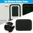thumbnail image 2 of Unique Bargains 1set Black 23.23'x16.14' RV Door Window Shades Cover Sun Shade Screen Car Window Covers for Travel Trailer RV, 2 of 7