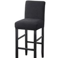 thumbnail image 4 of Funda para Silla para Funda para Silla de Funda Integrada Funda para Taburete Universal Funda para Asiento Funda para Silla Elástica Negro Soledad Cubierta de asiento, 4 of 7