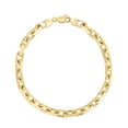 thumbnail image 2 of JewelStop 14K Yellow Gold 4.8mm Fancy Cable Chain 20 Inches, Lobster Clasp, 2 of 6