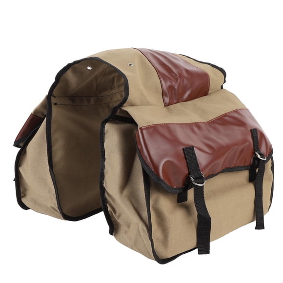 Motorcycle Saddlebag Water Proof PU Leather Rear Bag for Cycling