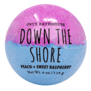 Onyx Bathhouse Down the Shore Peach & Sweet Raspberry Bath Bomb, 4.9 Oz.