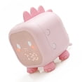 thumbnail image 4 of Reloj digital inteligente con diseño de dragón, de silicona, con luz nocturna y despertador para niños, color rosa, 4 of 13