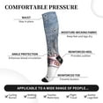 thumbnail image 2 of Sikiie Watercolor Winter Landscape For Christmas 1 Pairs Compression Socks for Men and Women 15-20 mmHg Running Support Socks, 2 of 7