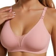 thumbnail image 3 of Women Plus Size Sexy Deep V Bra Smooth Seamless Thin Wireless Push-Up Bra For Big Chests Makes Breasts Look more Sexy(Red #3,Medium), 3 of 4