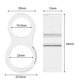 thumbnail image 4 of Tope de puerta - Juego de 6 piezas, transparente, Tope de puerta doble - Amortiguador de puerta - Protector de puerta - Cuña de ventana - Instalación fácil y rápida, protección, 4 of 5