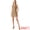 Khaki, variant on DARING DIVA Hooded Knitted Mesh Sleeveless Mini Dress S Apricot