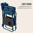 thumbnail image 4 of Flex 'N Go Outdoor Folding Chair for Camping with 2 Tables, Sapphire, 4 of 10