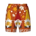 thumbnail image 4 of Lsque Mens Swim Trunks Happy Thanksgiving Three Gnomes Pattern - Bathing Suit Compression Liner - Beach Swim Shorts Swimwear - (S-3XL) - Stretch Quick Dry -3X-Large, 4 of 9