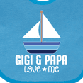 thumbnail image 4 of Inktastic Gigi and Papa Love Me Boys Grandson Boys Baby Bib, 4 of 4