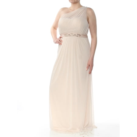 ADRIANNA PAPELL $189 Womens Ivory Embellished Empire Waist Dress 16 Plus B+B