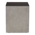 thumbnail image 4 of Samuel Outdoor Modern Tank Holder Side Table, Light Gray, Gloss Black, 4 of 9