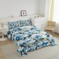 thumbnail image 3 of Erosebridal Ballet Princess Comforter Sets Queen Size,Blue Flower Bedding Queen Comforter Set,Dance Theme Bedding Sets Queen with Comforter,Breathable Cartoon Room Decorative,Reversible,3 Pieces, 3 of 8
