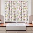 thumbnail image 2 of Ambesonne Summer Kitchen Curtains, Watermelon Lemon Umbrella, 55"x45", Pale Eggshell Multicolor, 2 of 3