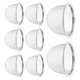 thumbnail image 4 of Tea Infuser Basket Stainless Steel Tea Filter for Teapot 8Pcs Metal Mesh, 4 of 4