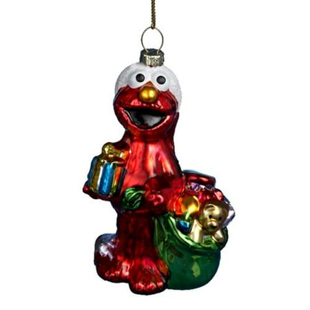 kurt adler elmo with bag of presents christmas ornament kurt adler elmo with bag of presents christmas ornament