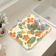thumbnail image 7 of Ryvnso Flower Tropical Leaf Dish Drying Mat for Kitchen Countertop 18x24 Large Dish Pad Drainer Rack Dish Sink Mats, 7 of 7
