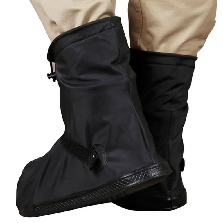 Dropship Tall Waterproof Shoe Covers For Rain 2 Pairs Of Black XX