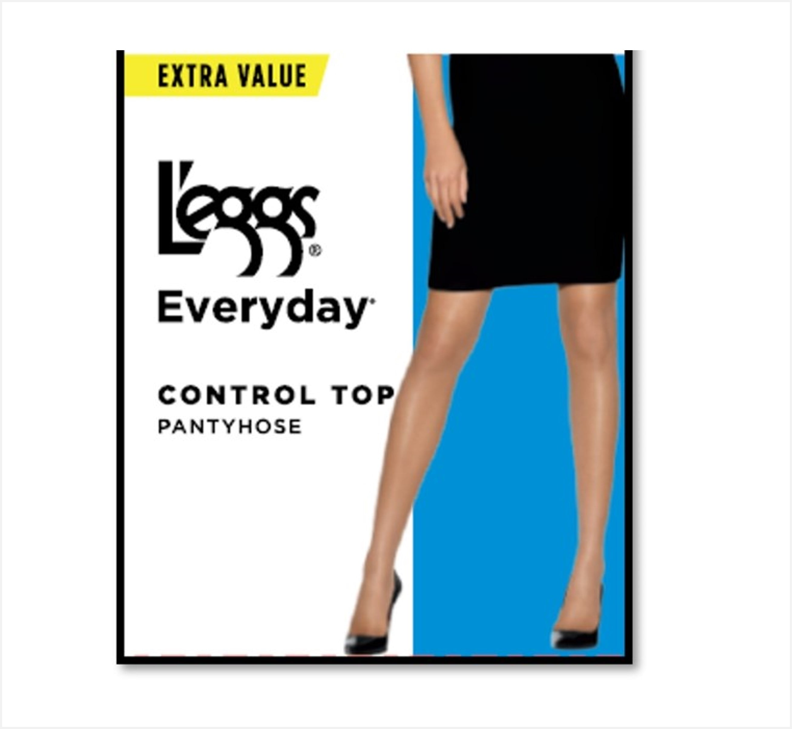 L'eggs Everyday Women's Pantyhose Control Top Sheer Toe, 6 Pack