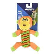 Vibrant Life Cozy Buddy Monkey Dog Chew Toy, Chew Level 2, Assorted Color May Vary