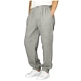 thumbnail image 3 of Yeaiivve Boys Cotton Linen Beach Joggers Elastic Waist Drawstring Pants with Pockets Casual Summer Lightweight Breathable Trousers for Vacation, 3 of 7
