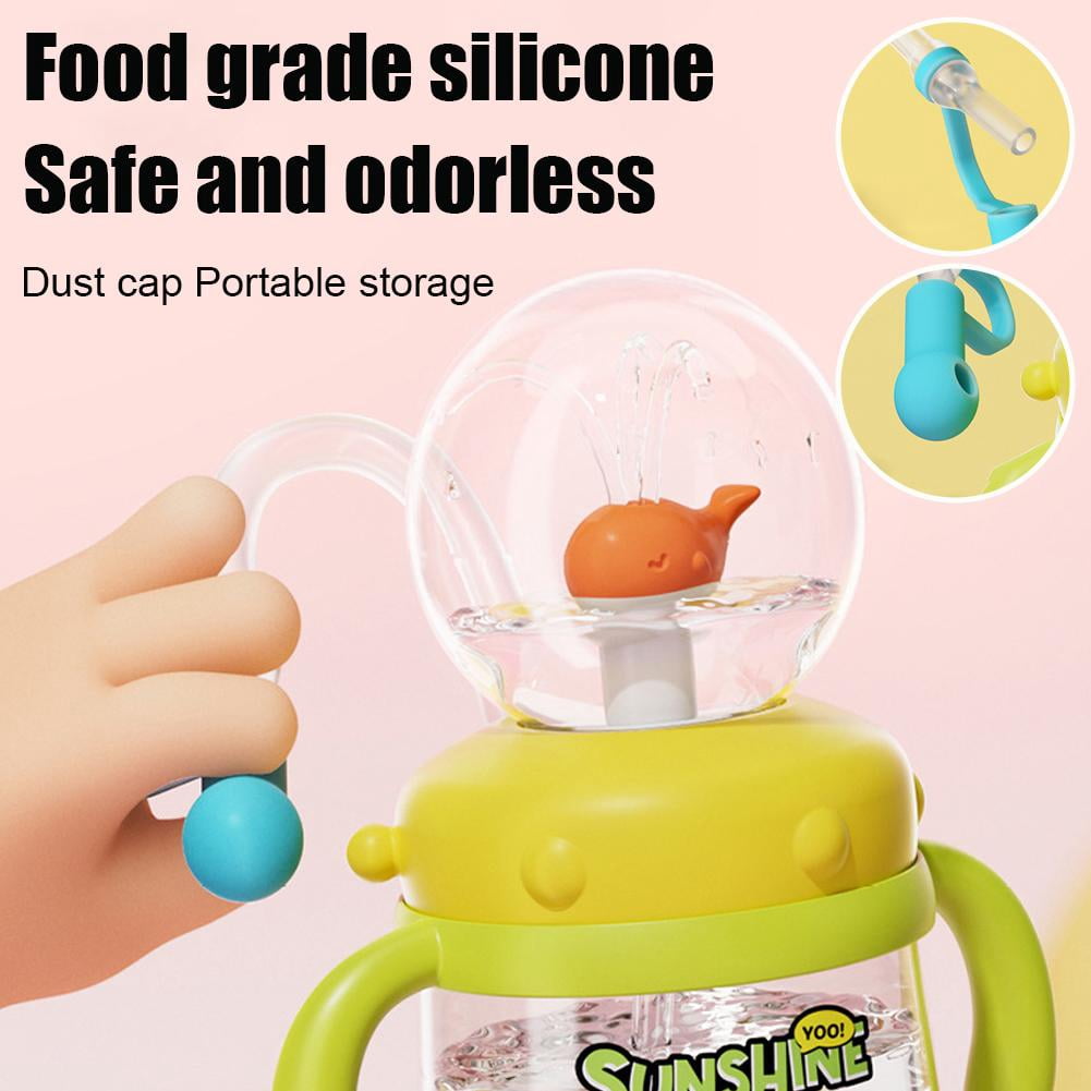 Whale Fountain Tumbler, Spill Proof Straw Cups, Interactive Baby Water Cup for Toddlers Children