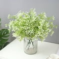 thumbnail image 4 of opvise Artificial Flower Waterproof Everlasting Plastic DIY Flower Arrangements Artificial Plant for Home Green, 4 of 8