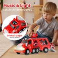 thumbnail image 3 of Camión de bomberos MindPal de Toy Cars con 6 coches de construcción y un avión, 3 of 8