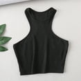 thumbnail image 4 of CHUMUD Womens Trendy Crop Tank Tops Sleeveless Crew Neck Raceback Ribbed Cotton Top Slim Fit Summer Casual, 4 of 4