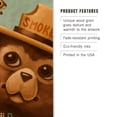 thumbnail image 3 of Stay Wild, Smokey Bear and Squirrel Birch Wood Wall Sign (6x9 Rustic Home Decor, Ready to Hang Art), 3 of 5