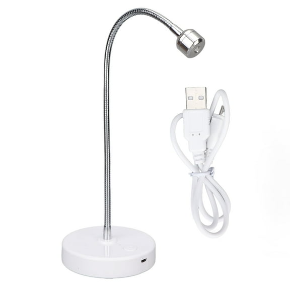 3W LED UV Nail Lamp Gel Polish Drying Lamp USB Gooseneck Light Rotatable Nail Dryer Quick Dry Nail Polish Curing Lamp for Salon Home DIY