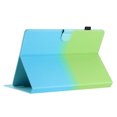 thumbnail image 5 of for Universal 6.5 - 7.5 Inch, Gradient Color PU Leather Folio Stand Wallet with Card Pockets Soft TPU Shockproof Cover for iPad / Samsung / Amazon Kindle / Lenovo / Onn, Green+Blue, 5 of 11