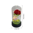 thumbnail image 3 of Handmade Crochet Flower Night Light, LED Knitted Flower Lamp Dome, Warm Glow Bedroom Desktop Decor Gift For Women Mom Girls Birthday, 5.12x2.76x2.76 Inch, 3 of 7