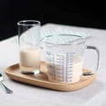 thumbnail image 2 of Glass Measuring Cup With Cover, 2-Cup/16 Oz Shot Glass Espresso Jugs Measure Cup Glass For Bar Party Wine Cocktail Drink Shaker Milk Coffee, Glass Beaker With Three Scales OZ, Cup, ML, 2 of 9