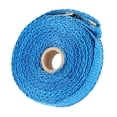thumbnail image 2 of 197In Exhaust Heat Wrap Roll for Motorcycle Fiberglass Heat Shield Tape with 4 Stainless Ties,Blue, 2 of 7