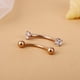 thumbnail image 2 of Tendencia de moda personalizada 316L acero inoxidable diamante ceja armadura cuerpo perforado joyería ceja armadura anillo ceja, 2 of 6